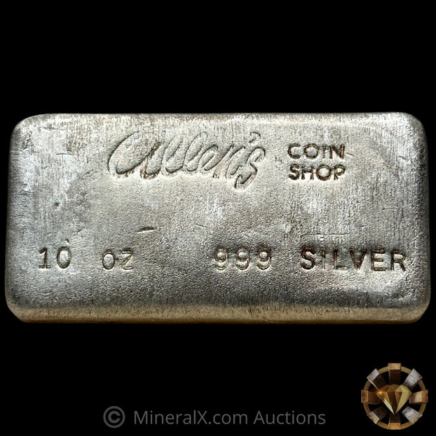 10oz Allen's Coin Shop Vintage Silver Bar MineralX