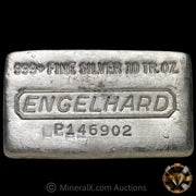 10oz Engelhard Waffleback Vintage Silver Bar With Reverse Convex Stamp Error
