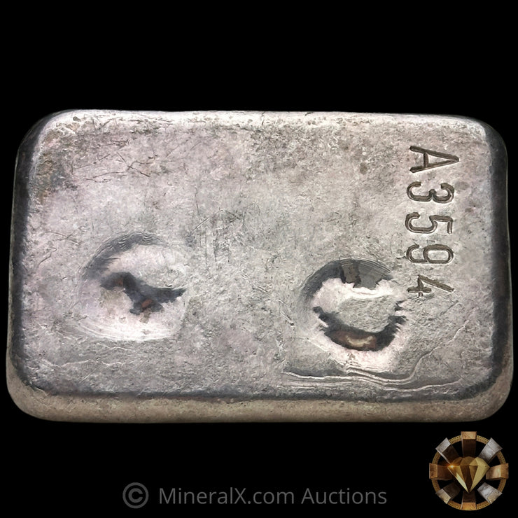 10oz The Perth Mint Australia Type C "A Prefix" Vintage Silver Bar