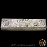 100oz Omega M & B Mining Double Hallmark Vintage Silver Bar