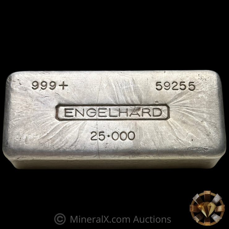 25oz Engelhard 5th Series Vintage Silver Bar (Rare Thick Mold)