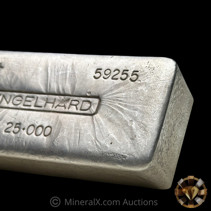 25oz Engelhard 5th Series Vintage Silver Bar (Rare Thick Mold)