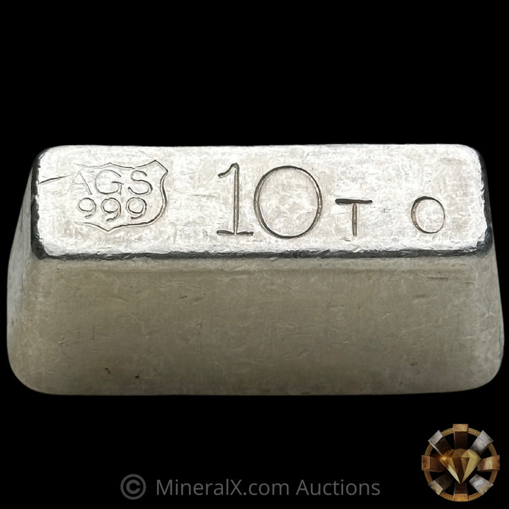 10oz AGS American Gold & Silver Vintage Silver Bar