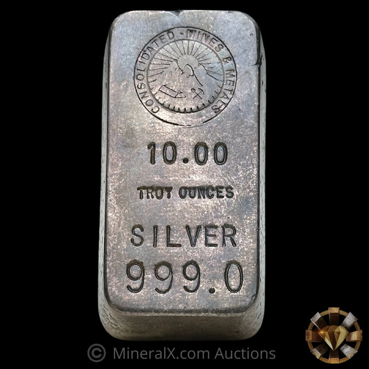 10oz Consolidated Mines & Metals Vintage Silver Bar