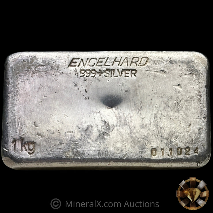 Kilo Engelhard Australia Vintage Silver Bar