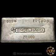 20oz Engelhard 6th Series Bull Logo Vintage Silver Bar