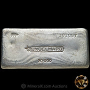 20oz Engelhard Bull Logo Scribbleback Vintage Silver Bar