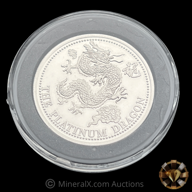 1988 Johnson Matthey JM 1oz “The Platinum Dragon” Vintage