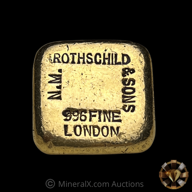 N.M. Rothschild & Sons London 1.875 toz (58g) Vintage Gold Bar MineralX