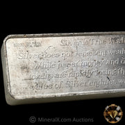 102oz US Silver Corporation Decorative Morgan Dollar "Silver Is True Wealth" Vintage Silver Bar