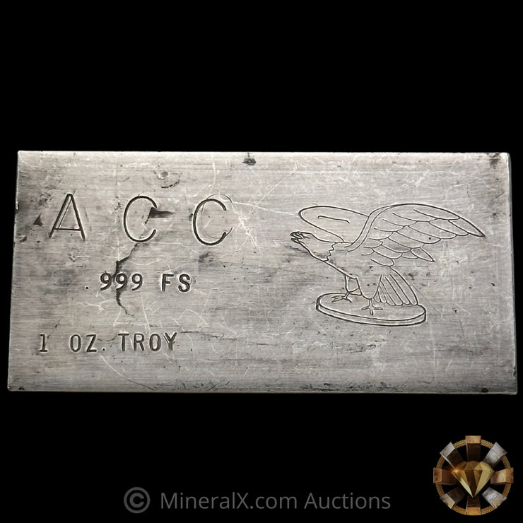 1oz ACC Foster Vintage Extruded Silver Bar