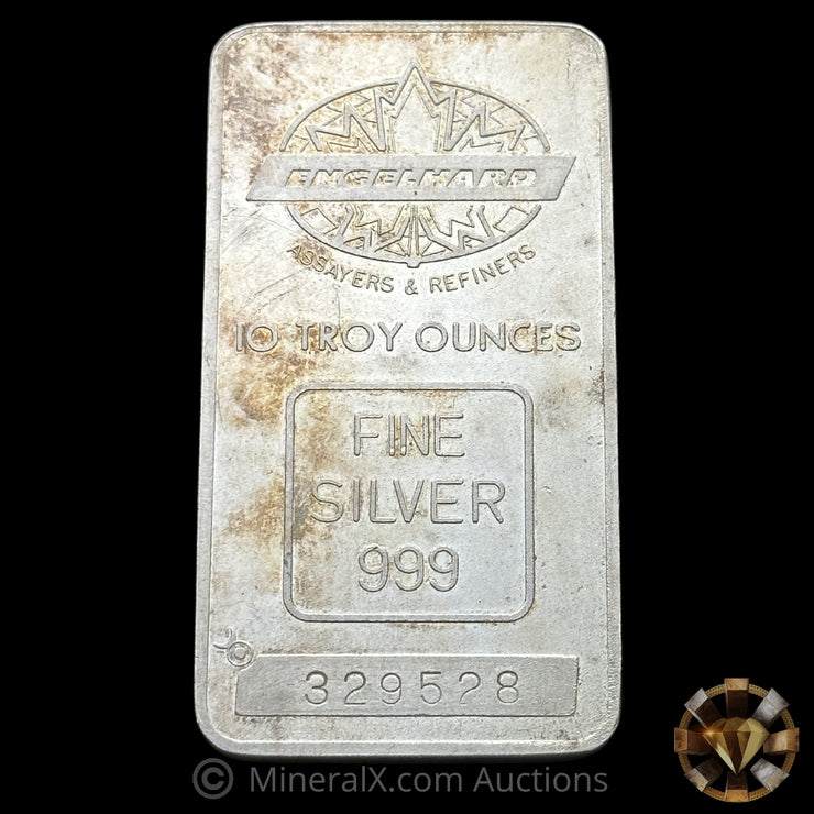 10oz Engelhard Assayers & Refiners TD Bank Maple Leaf Vintage Silver Bar
