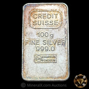 100g Credit Suisse Vintage Silver Bar