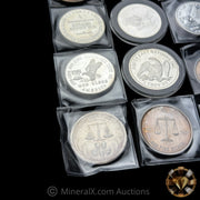 x15 1oz Misc Vintage Silver Coin Lot (15oz Total)