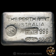 x4 10oz & x1 50oz The Perth Mint Australia Type A Vintage Silver Bars with Original Serial Numbers Matching Mint Paperwork From 1978 (90.37oz Total)