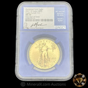 $50 2021-W Burnished First Year Of Issue 1oz Gold Eagle Coin NGC MS70