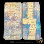 x2 100oz 1986 Rarities Mint Walking Liberty Vintage Silver Bar With Sequential Low Serial Numbers Matching COA & Original Factory Wrapping