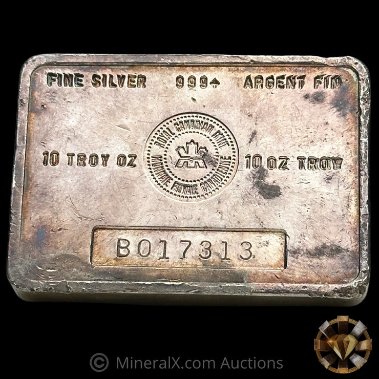 10oz Royal Canadian Mint RCM Vintage Silver Bar