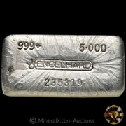 5oz Engelhard Bull Logo Vintage Silver Bar
