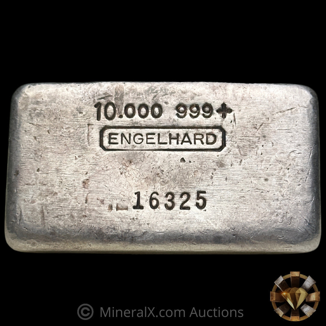 10oz Engelhard 4th Series 5 Digit Vintage Silver Bar – MineralX