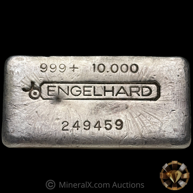 10oz Engelhard Bull Logo Vintage Silver Bar