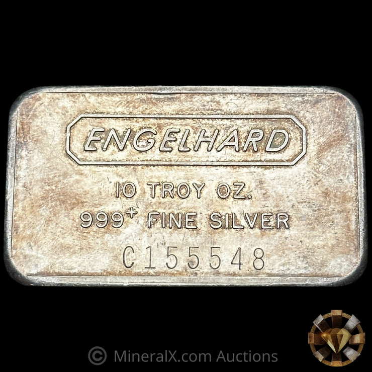 10oz Engelhard Vintage Pressed Silver Bar