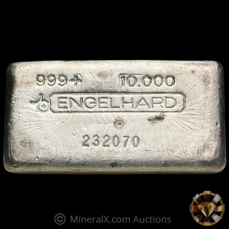 10oz Engelhard Bull Logo Vintage Silver Bar