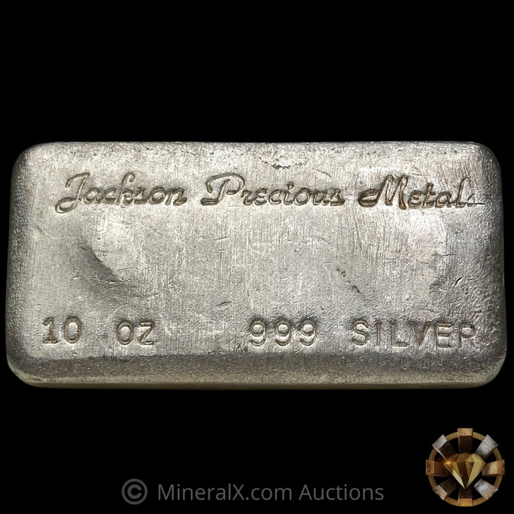 10oz Jackson Precious Metals JPM Vintage Silver Bar