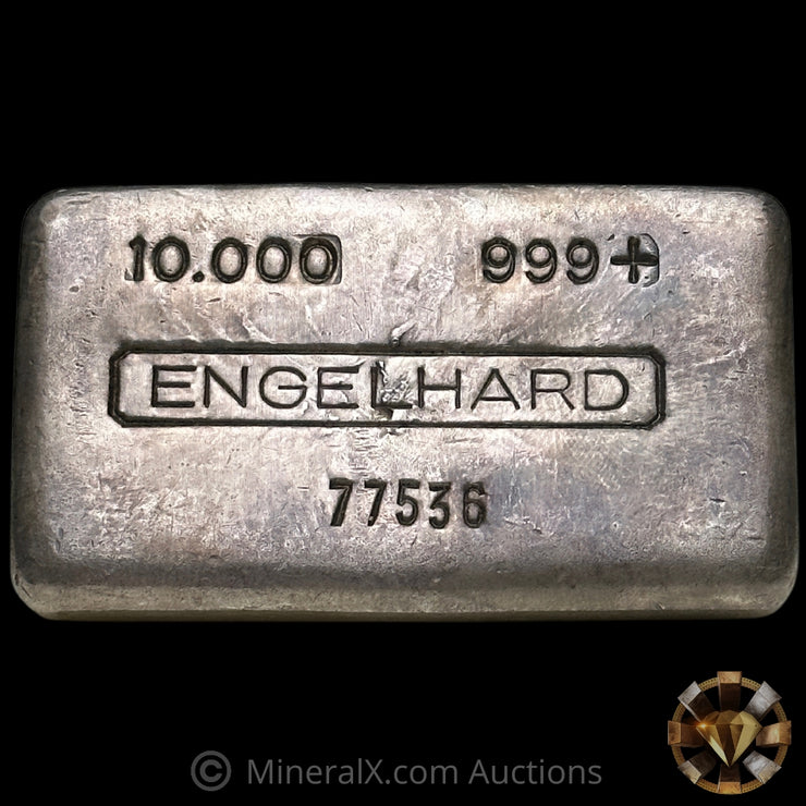 10oz Engelhard 3rd Series 5 Digit Vintage Silver Bar