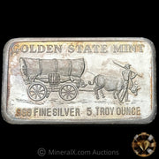 5oz Golden State Mint Vintage Silver Bar
