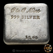 10.80oz C & C Mint Vintage Silver Bar