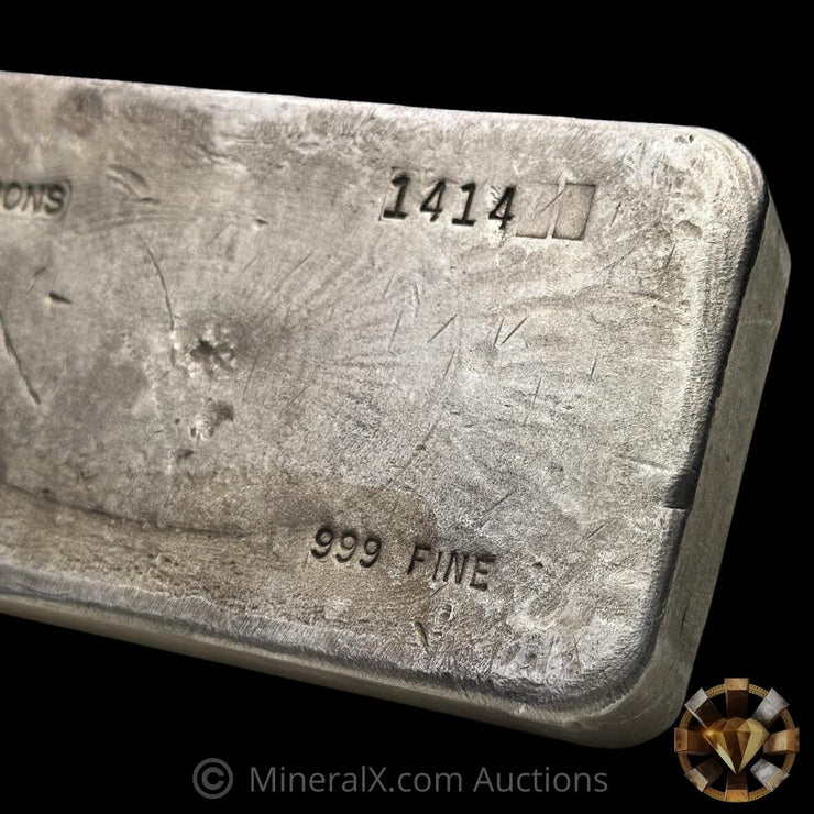 100oz Simmons Vintage Silver Bar