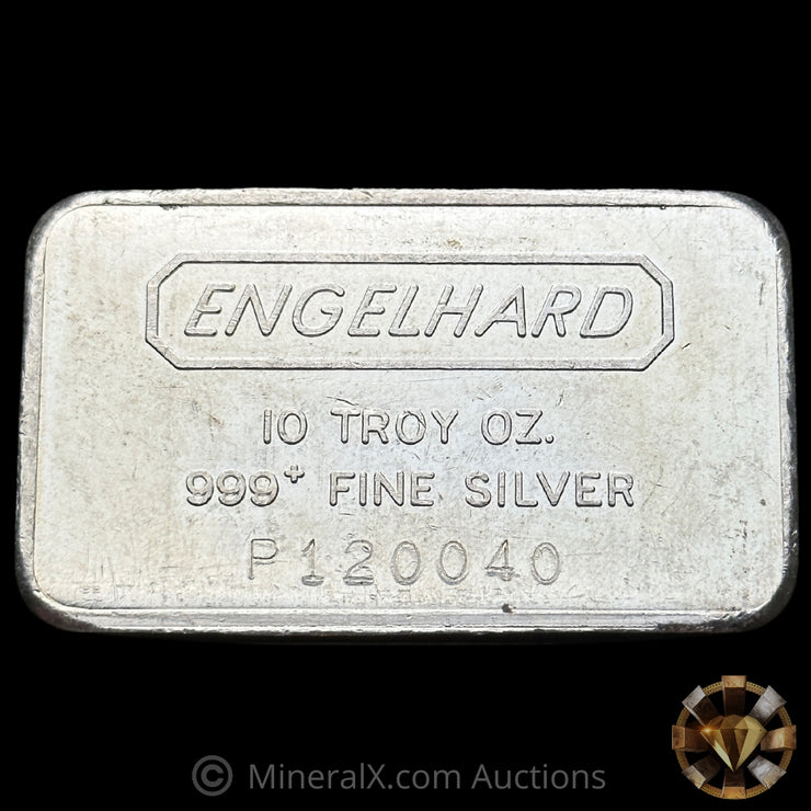 10oz Engelhard Vintage Pressed Silver Bar