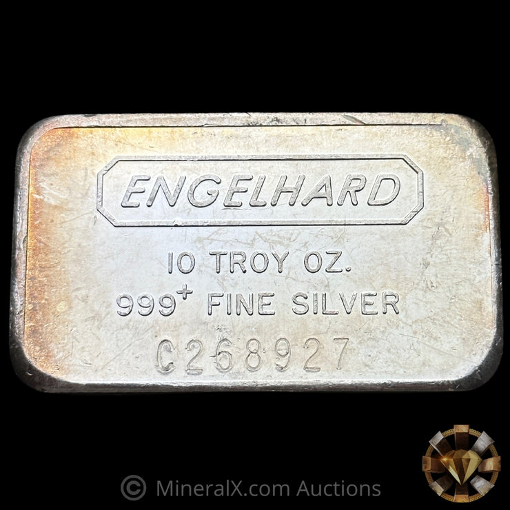 10oz Engelhard Vintage Pressed Silver Bar