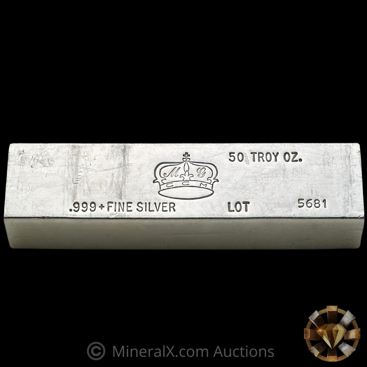 50oz California Crown Mint CCM Vintage Silver Bar