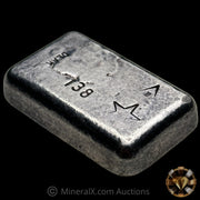5oz W H Foster Vintage Silver Bar with Rare Deak Star Triangle and Serial Counterstamps (Undocumented Variety)