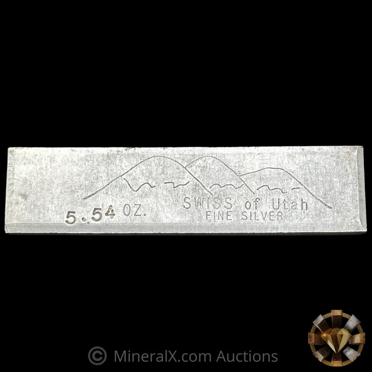 5.54oz Swiss Of Utah Handy Harman Vintage Silver Bar