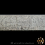 4.88oz Swiss Of America Vintage Silver Bar In Seal