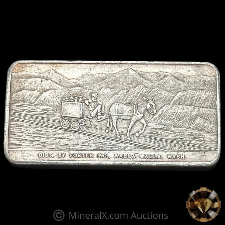 3oz Foster Day Mines Inc Vintage Silver Bar