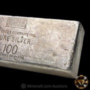 100oz Don Casey Company Inc Silvex Silver Systems Vintage Silver Bar
