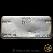 100oz 1984 Sunshine Mining Vintage Silver Bar