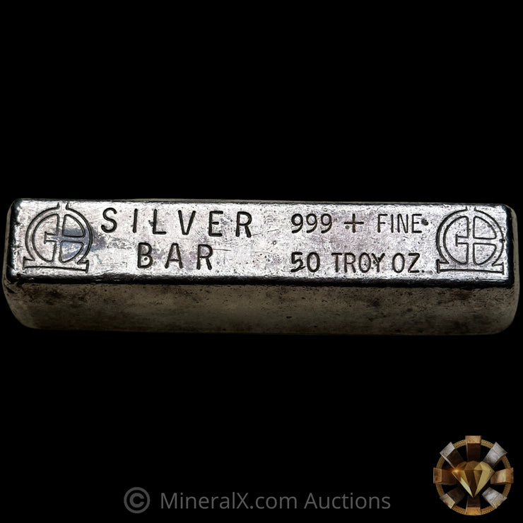 50oz Omega M & B Mining Vintage Silver Bar