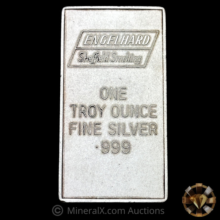 1oz Engelhard Sheffield Smelting Vintage Silver Bar