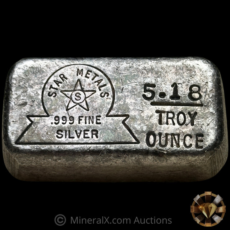 5.18oz Star Metals Vintage Silver Bar