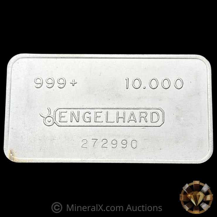 10oz Engelhard Bull Logo "With Dot" Vintage Silver Bar