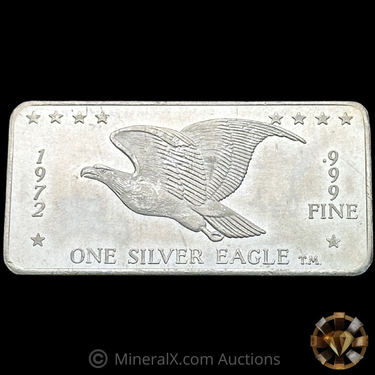 1oz 1972 Foster Vintage Silver Art Bar