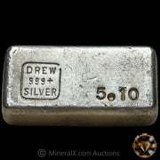 5oz Drew Refiners & Assayers Vintage Silver Bar