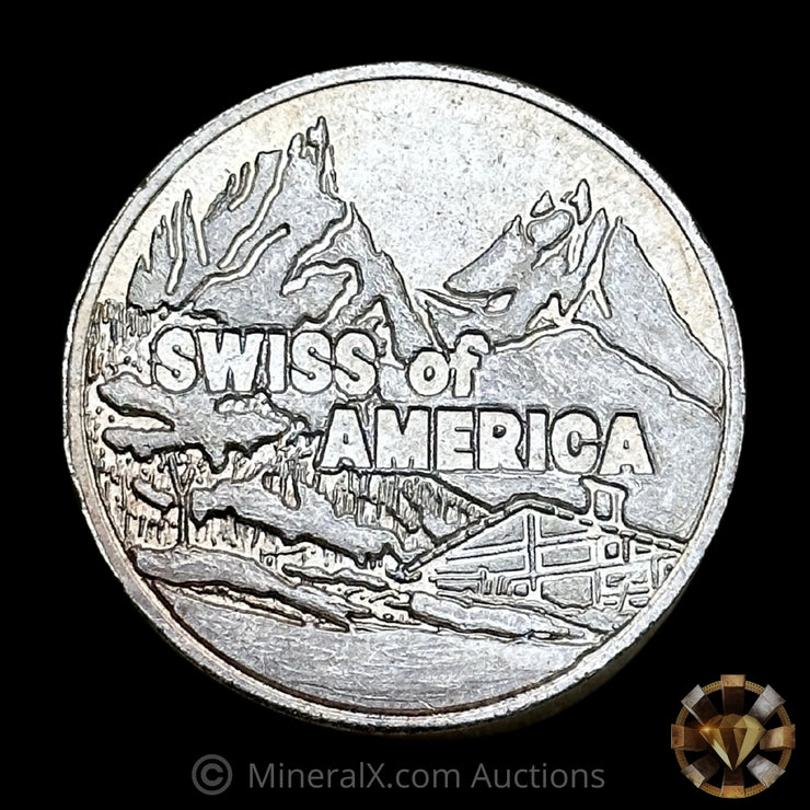 5oz Swiss of America SOA Vintage Silver Round