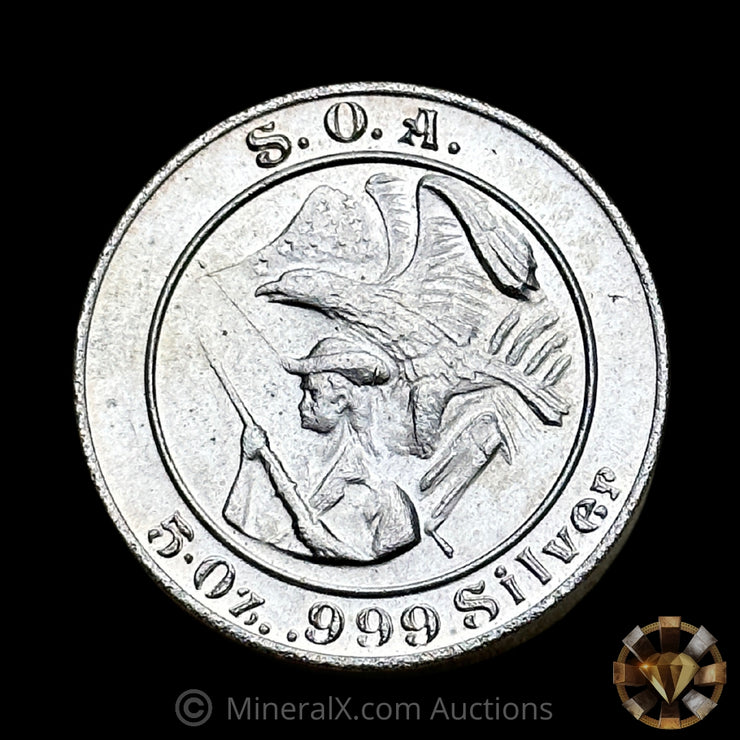 5oz Swiss of America SOA Vintage Silver Round