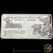 10oz Pioneer Round Up Club Laughlin Nevada Vintage Silver Bar